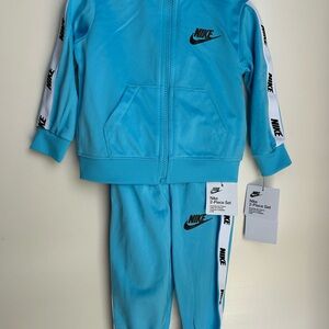 Nike Light Blue Tracksuit with Logo